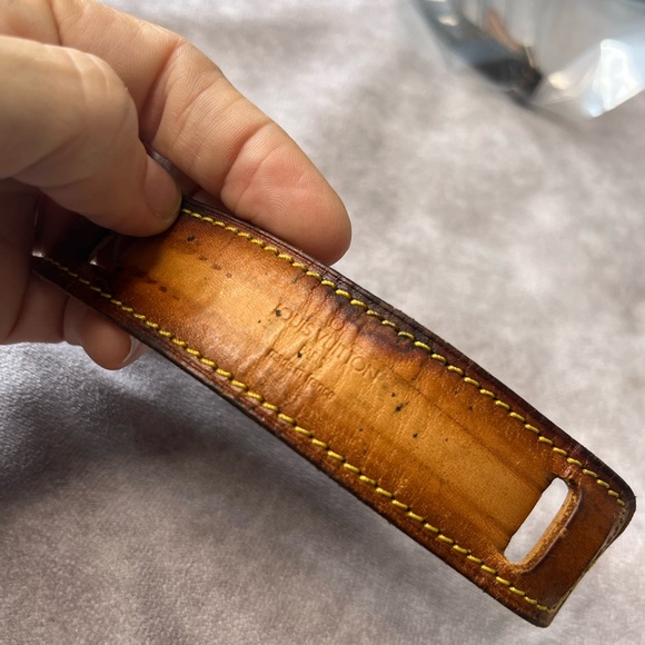 Authentic Louis Vuitton Vanchetta Leather Strap Pad Shoulder Replacement z64 - Picture 4 of 8